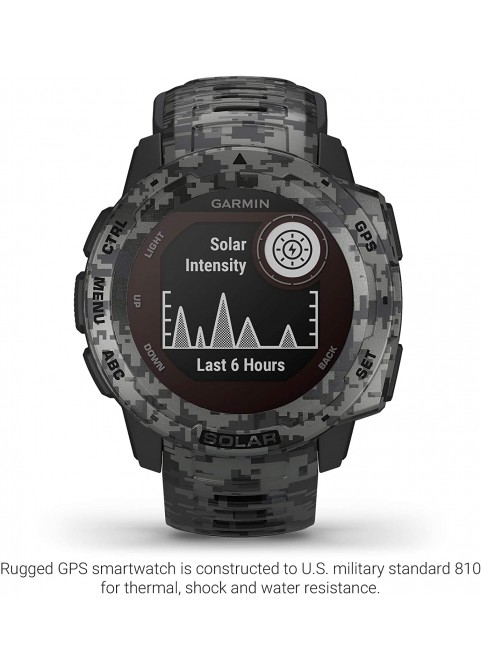 Garmin 010-02064-00 Instinct, Rugged Outdoor Watch with GPS, Features Glonass and Galileo, Heart Rate Monitoring and 3-Axis Compass, Graphite