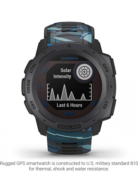 Garmin 010-02064-00 Instinct, Rugged Outdoor Watch with GPS, Features Glonass and Galileo, Heart Rate Monitoring and 3-Axis Compass, Graphite