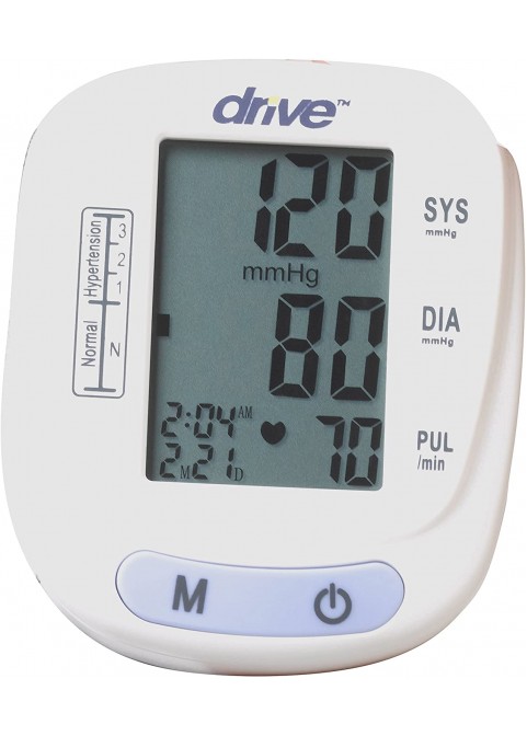 Drive Medical Automatic Blood Pressure Monitor/Wrist Model, White, Universal